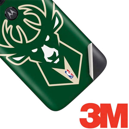 NBA Milwaukee Bucks Large Logo Moto E5 Play Skin